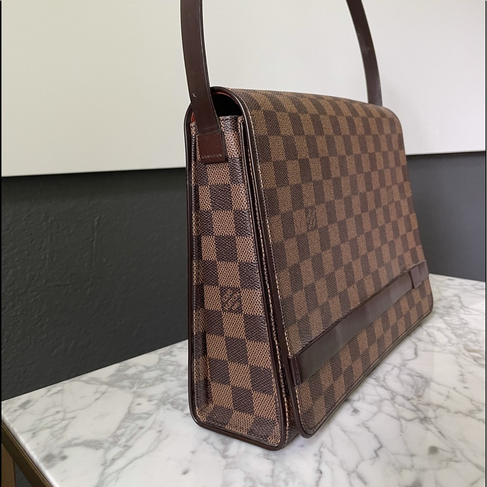 💯AUTHENTIC Louis Vuitton Flap Tribeca Damier Ebene Carre bag - Picture 4 of 13